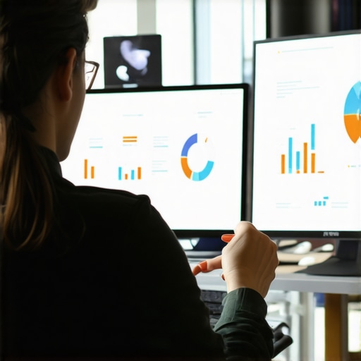 SEO specialist reviewing local search ranking factors on a computer