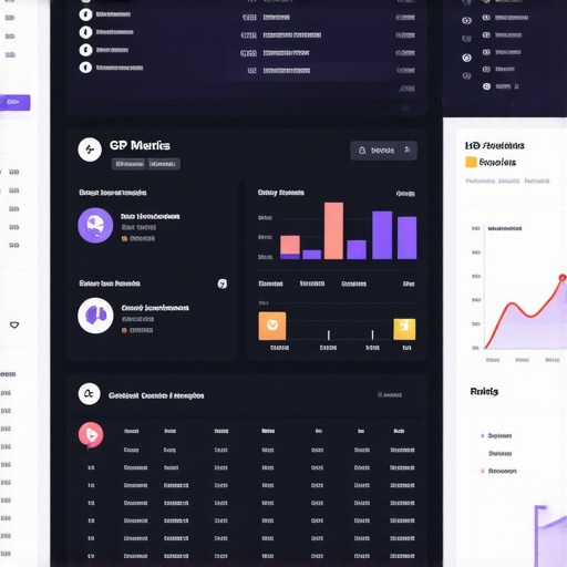 A comprehensive dashboard displaying Google Business Profile analytics with charts and metrics.