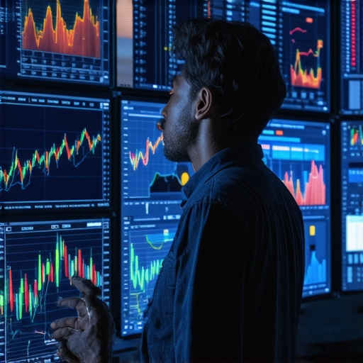 Digital marketing expert reviewing analytical data and cybersecurity metrics for GBP protection.