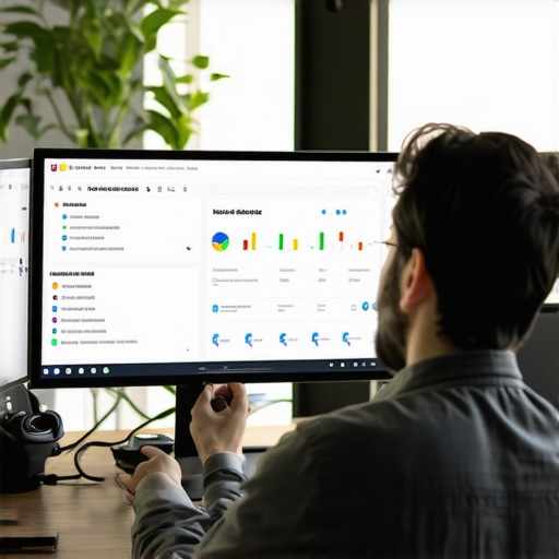 Professional analyzing GBP profile data with spam detection tools