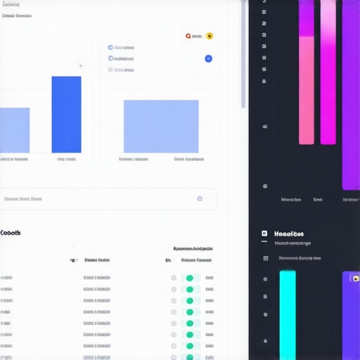 Analytics dashboard with profile health indicators and notifications