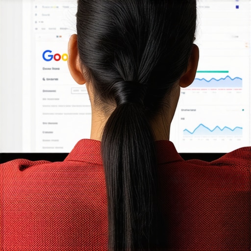 Business owner reviewing analytics dashboard for GBP activity.