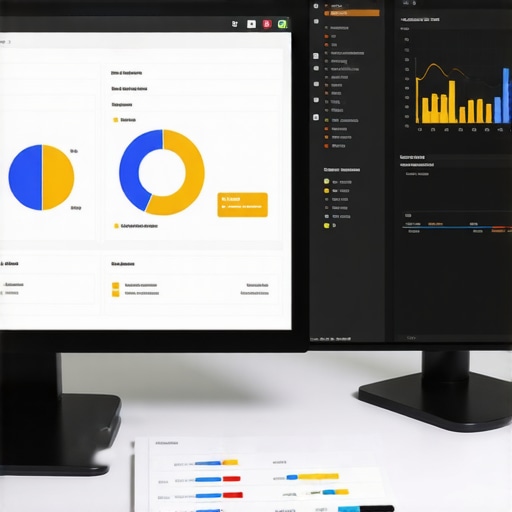 Computer screen displaying SEO analytics dashboards and spam detection tools.