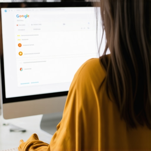 Person managing and cleaning spam from a Google Business Profile on a computer