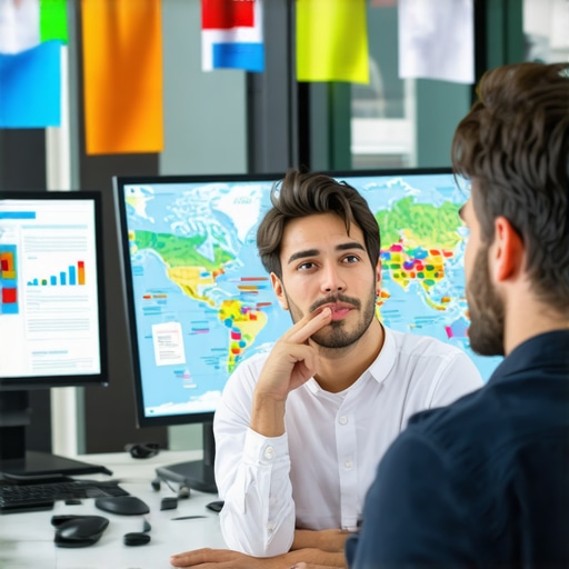 Business owner using digital tools to identify and report map spam on Google Business Profile