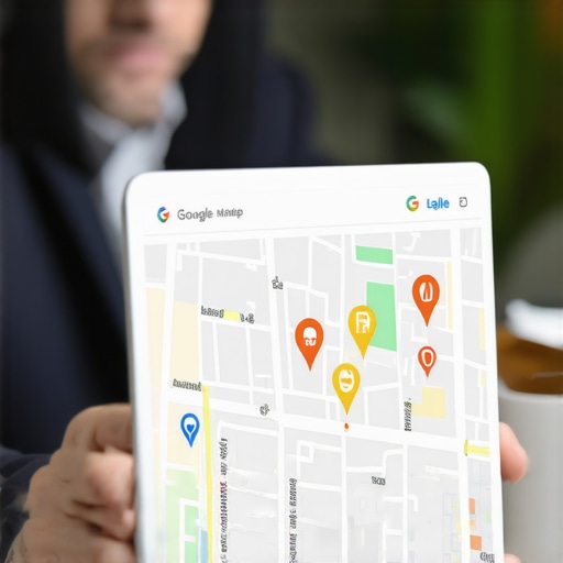 Reviewing Google Map Listings for Spam Detection Business owner analyzing map listings on a computer to identify fake pins