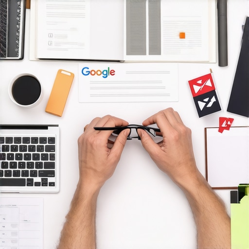 A person examining a computer screen with Google Business Profile metrics and spam detection tools.