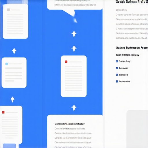 Infographic illustrating the sequence of steps for recovering a Google Business Profile with documents and verification processes.