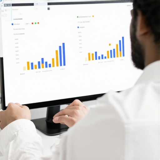 A person analyzing local business profile data on their laptop to improve ranking and recovery strategies