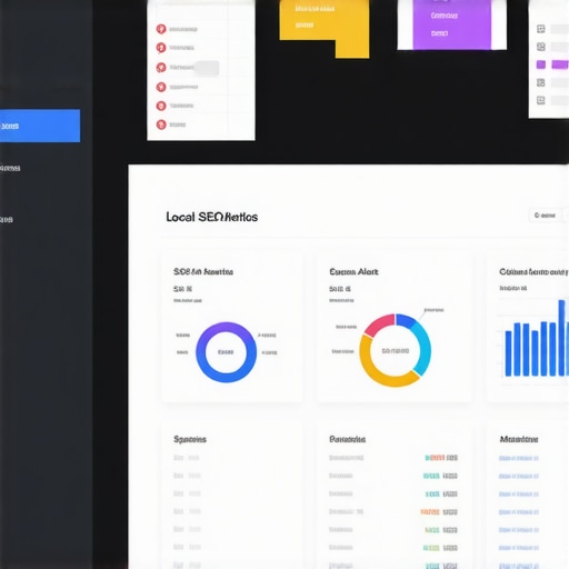 A comprehensive Google Business Profile monitoring dashboard displaying rankings, reviews, and alert notifications.