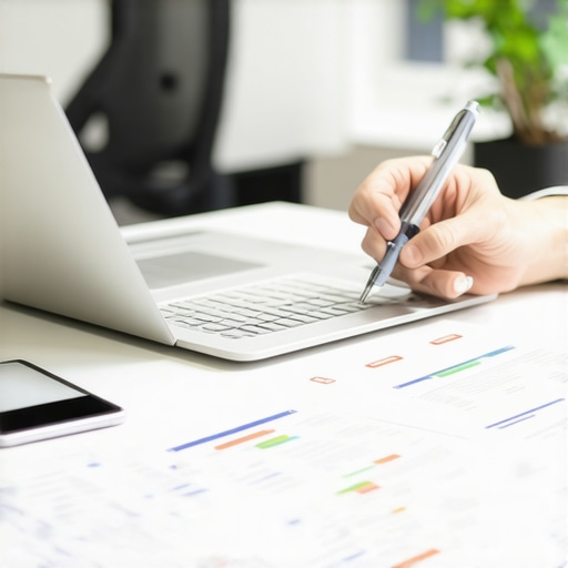 Person examining notarized lease, utility bills, and business licenses to verify Google Business Profile.