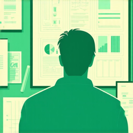 Person analyzing GBP documents with digital tools, emphasizing nuances in profile recovery.